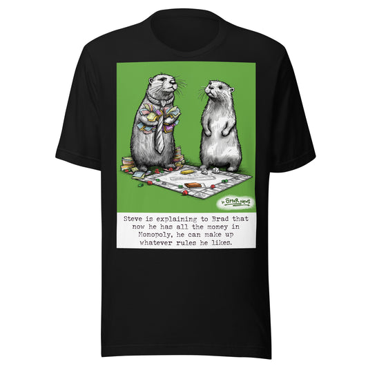 Monopoly Steve otter t-shirt in Black