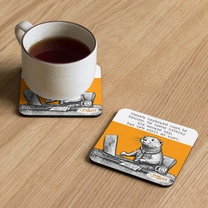 The Escape Key Steve otter coaster at home