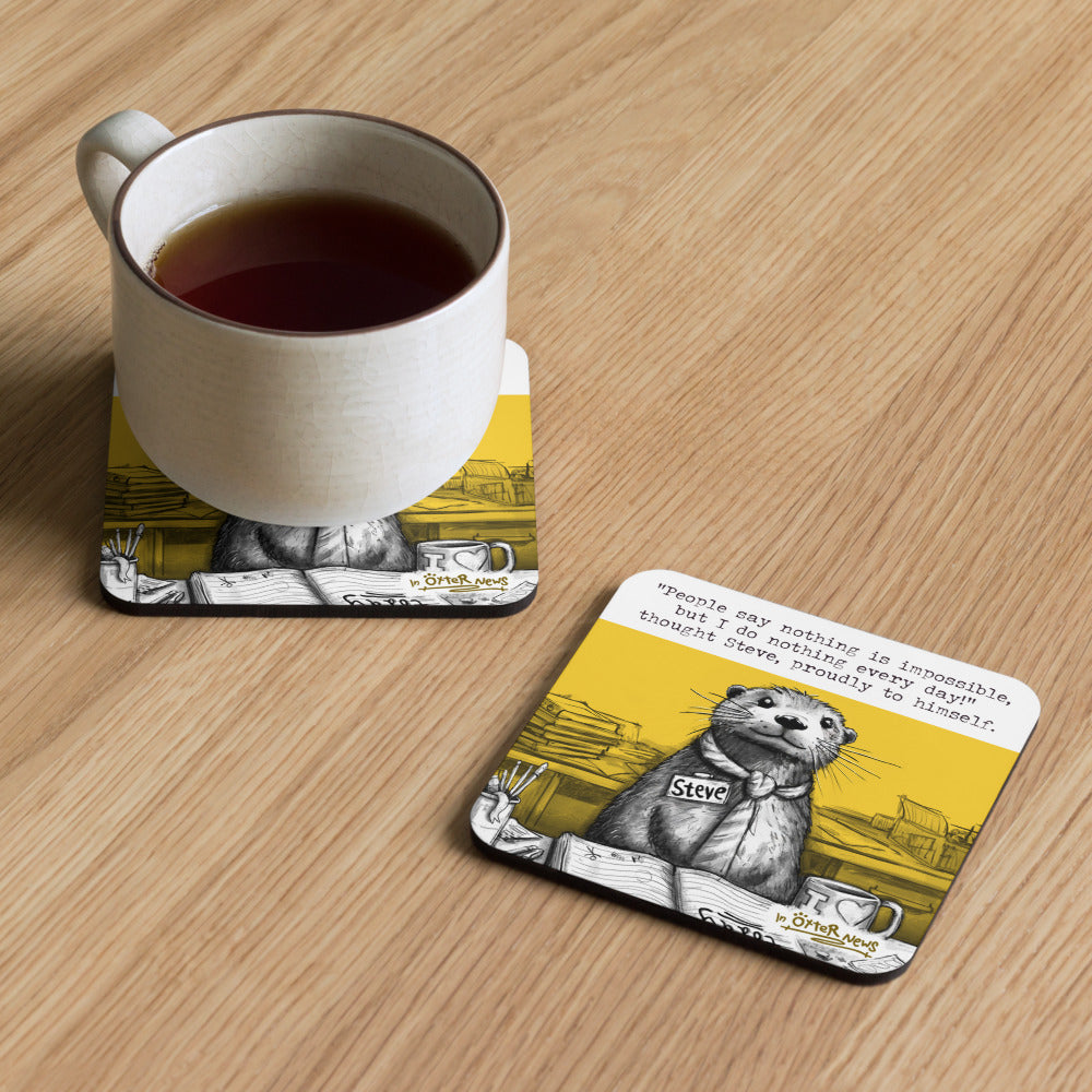 Doing Nothing Steve otter coaster at home