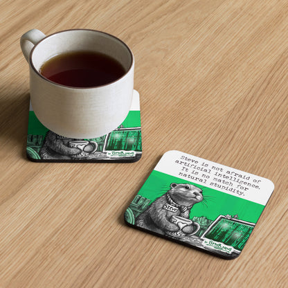 Artificial Intelligence Steve otter coaster at home