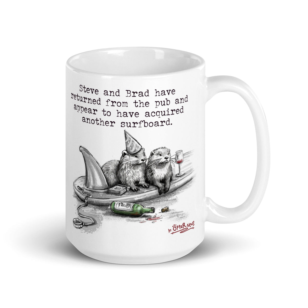 Return From The Pub mug on white