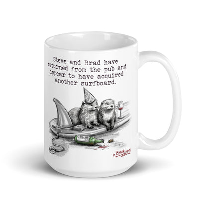 Return From The Pub mug on white
