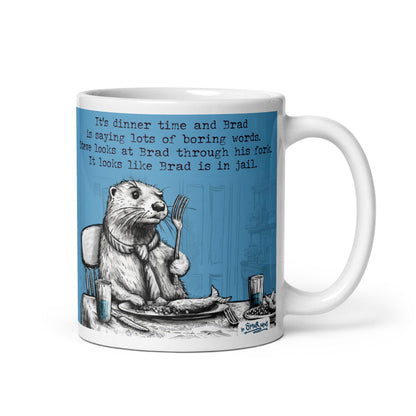 The Fork mug, 11 oz, on white