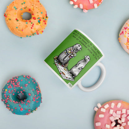 Monopoly mug with doughnuts