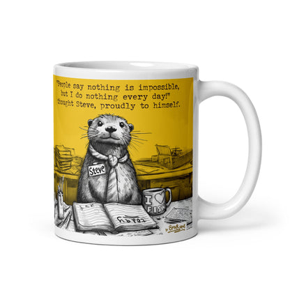 Doing Nothing mug on white