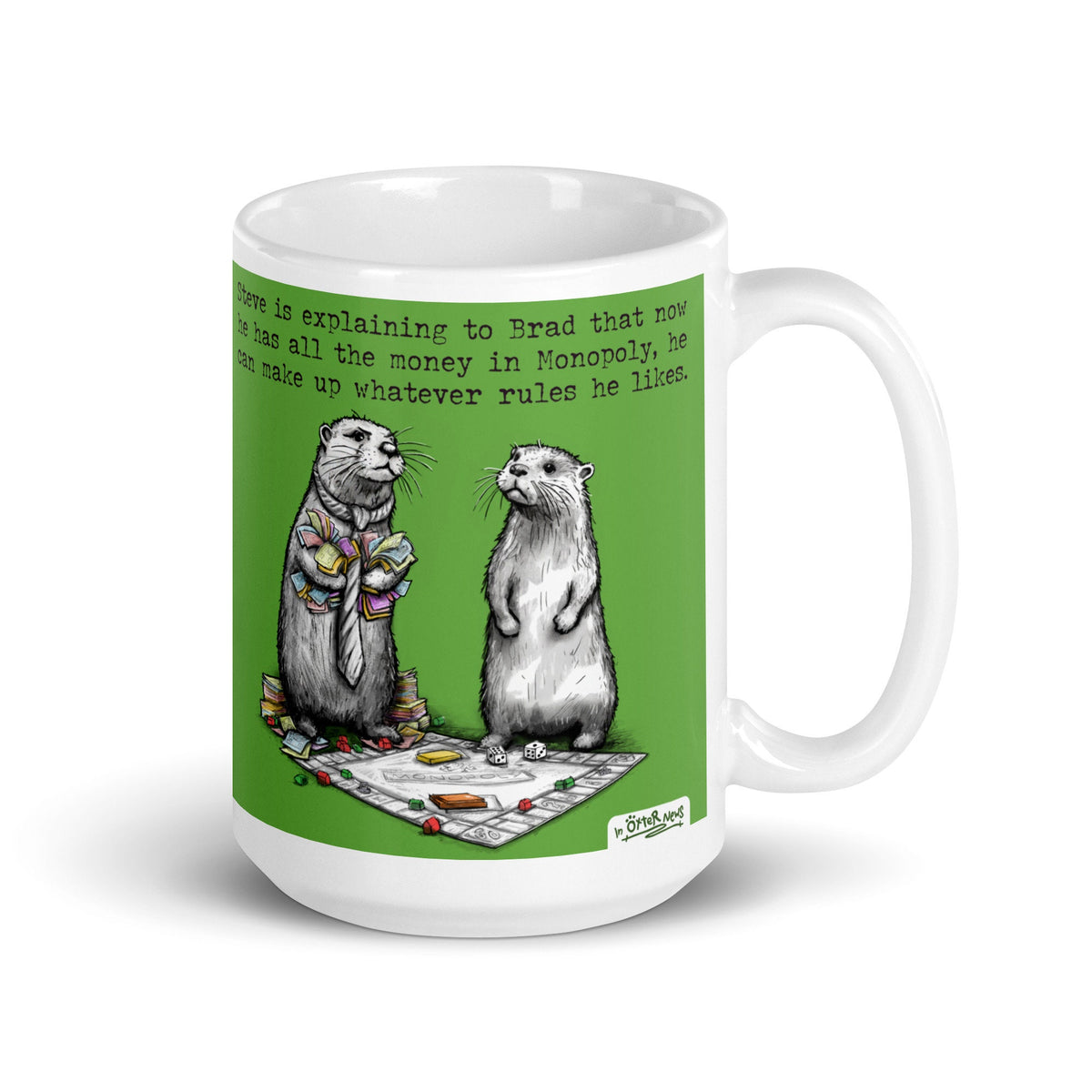 Monopoly mug on white