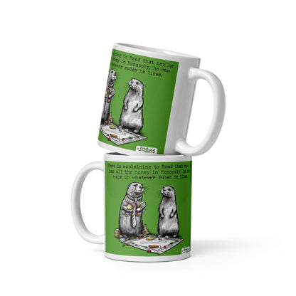 Monopoly mug in both sizes, stacked