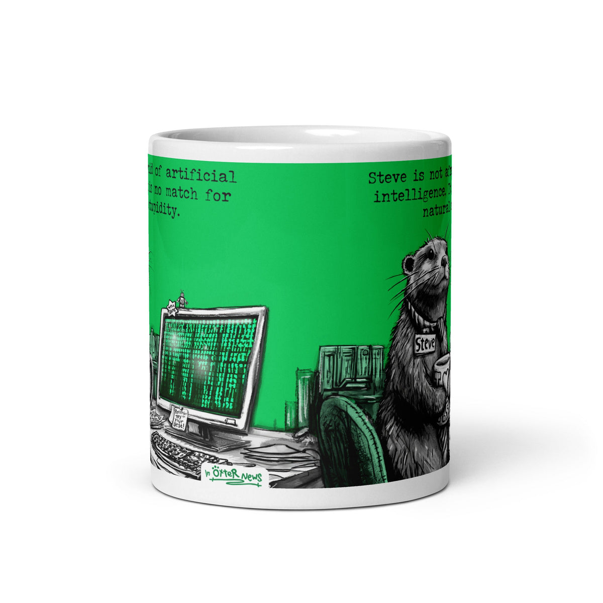 Artificial Intelligence mug from the side