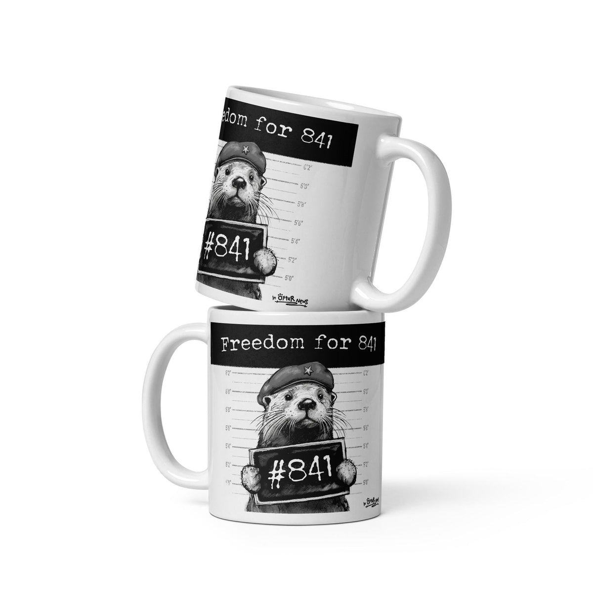 Otter 841 mug in both sizes, stacked