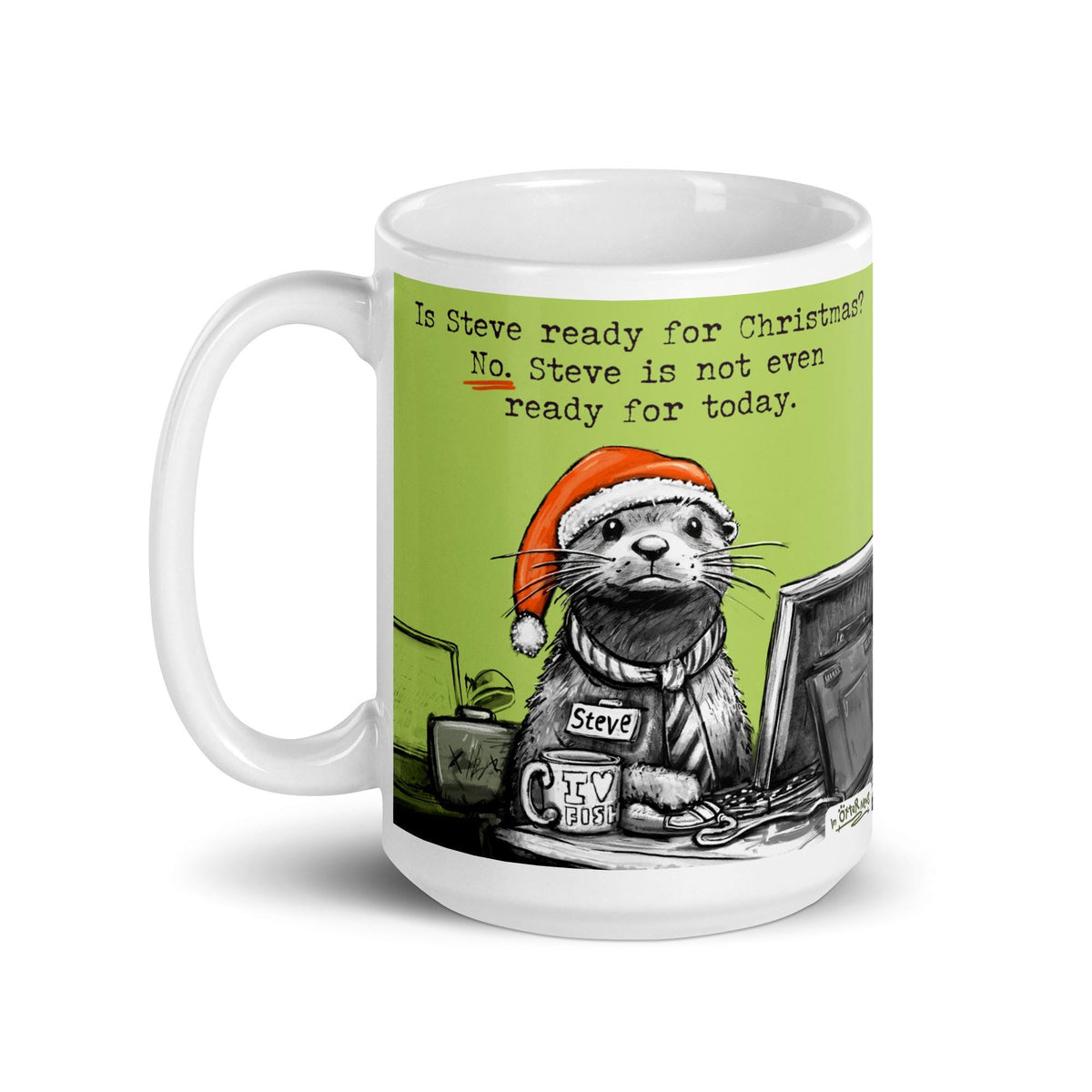 Ready For Christmas mug on white