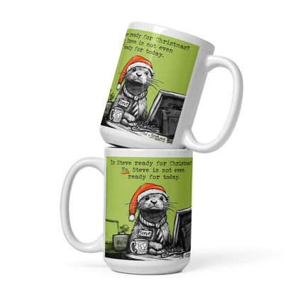 Ready For Christmas mug in both sizes, stacked