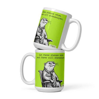 Shenanigans mug in both sizes, stacked
