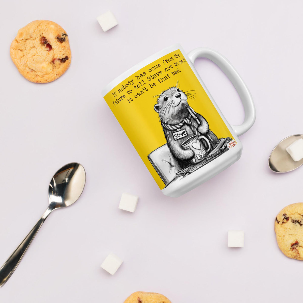The Future mug with coffee beans