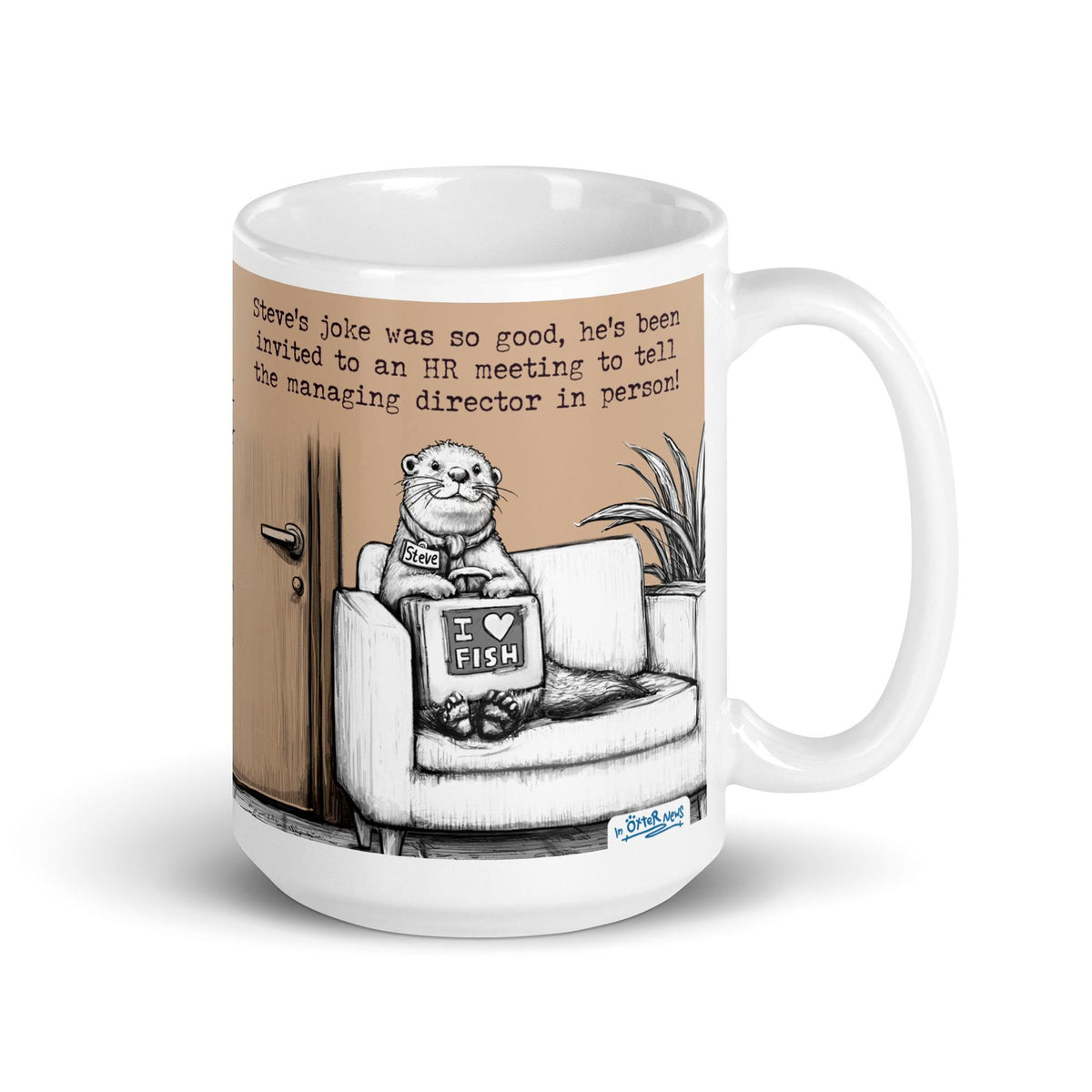 The Joke mug, 11 oz, on white
