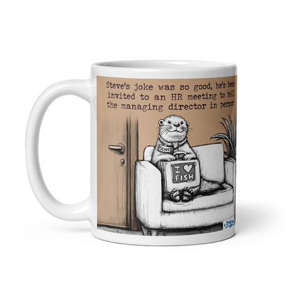 The Joke mug, 15 oz, on white