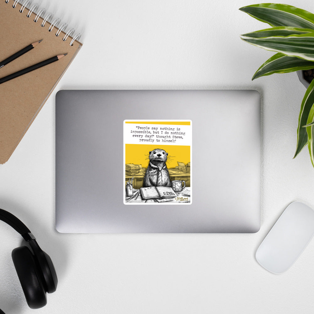 Doing Nothing Steve otter sticker