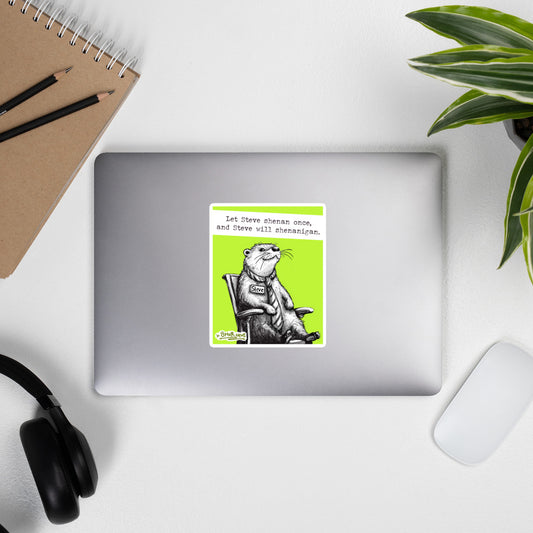 Shenanigans Steve otter sticker