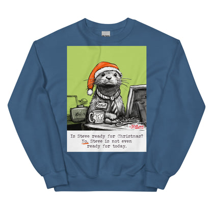 Ready For Christmas jumper in Indigo Blue