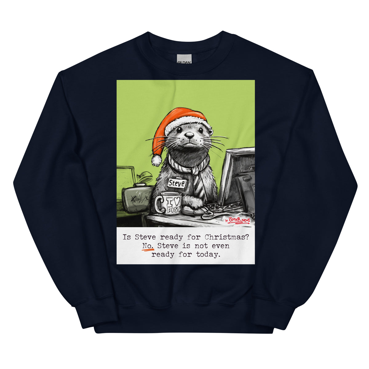 Ready For Christmas jumper in Navy