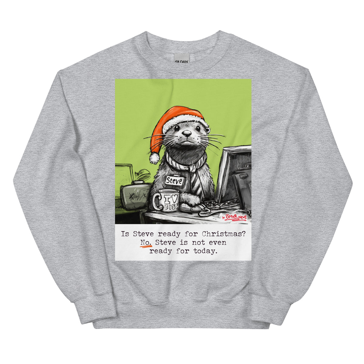 Ready For Christmas jumper in Sport Grey