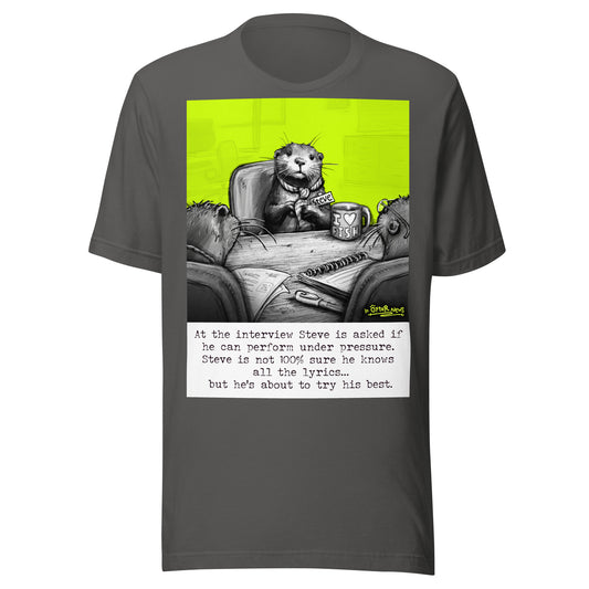 Under Pressure Steve otter t-shirt in Asphalt
