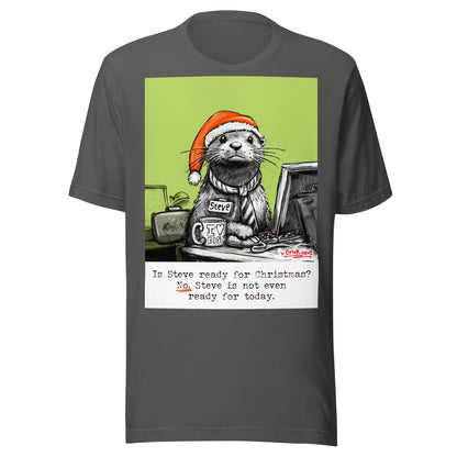 Ready For Christmas Steve otter t-shirt in Asphalt