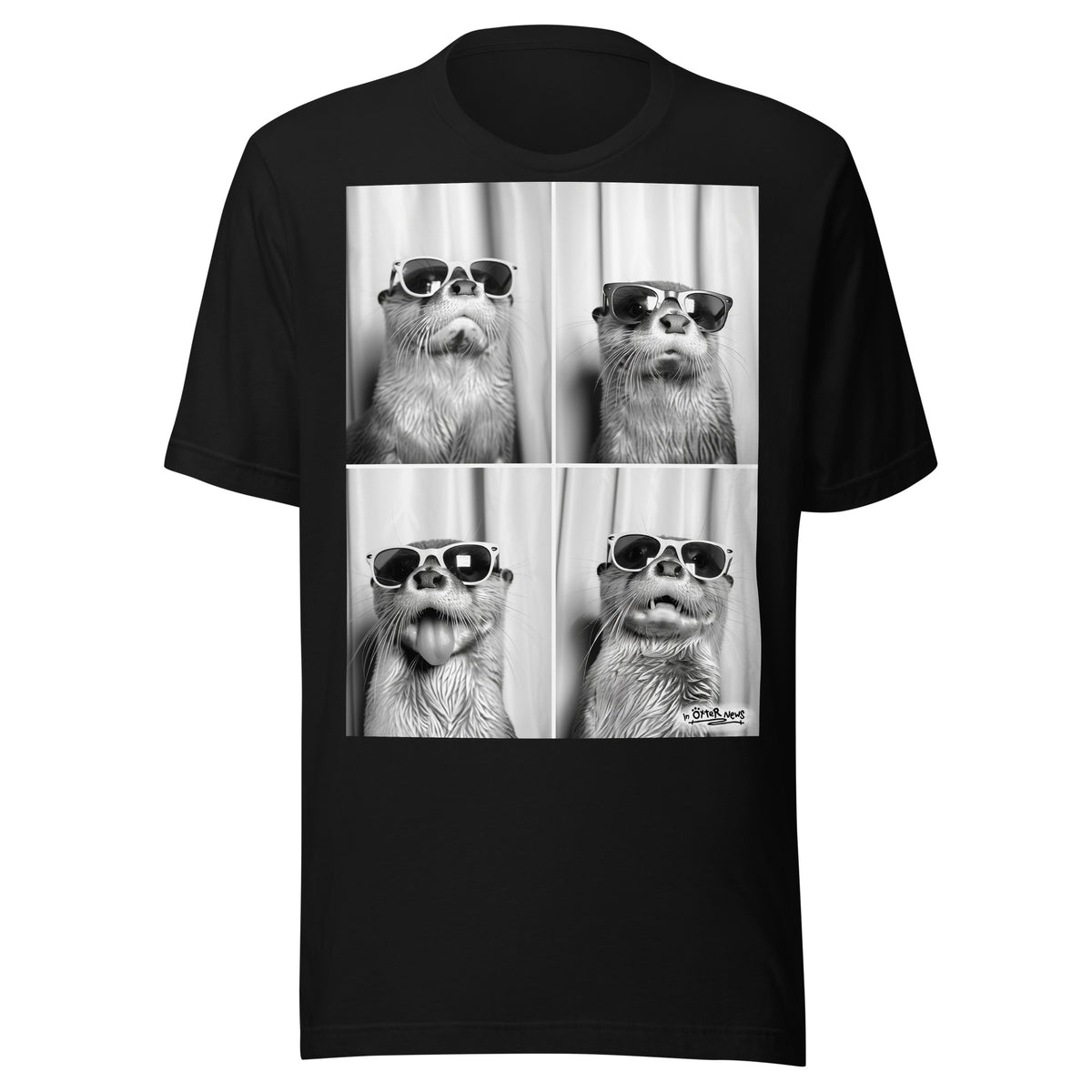 Steve & Brad Visit Brighton otter t-shirt in Black