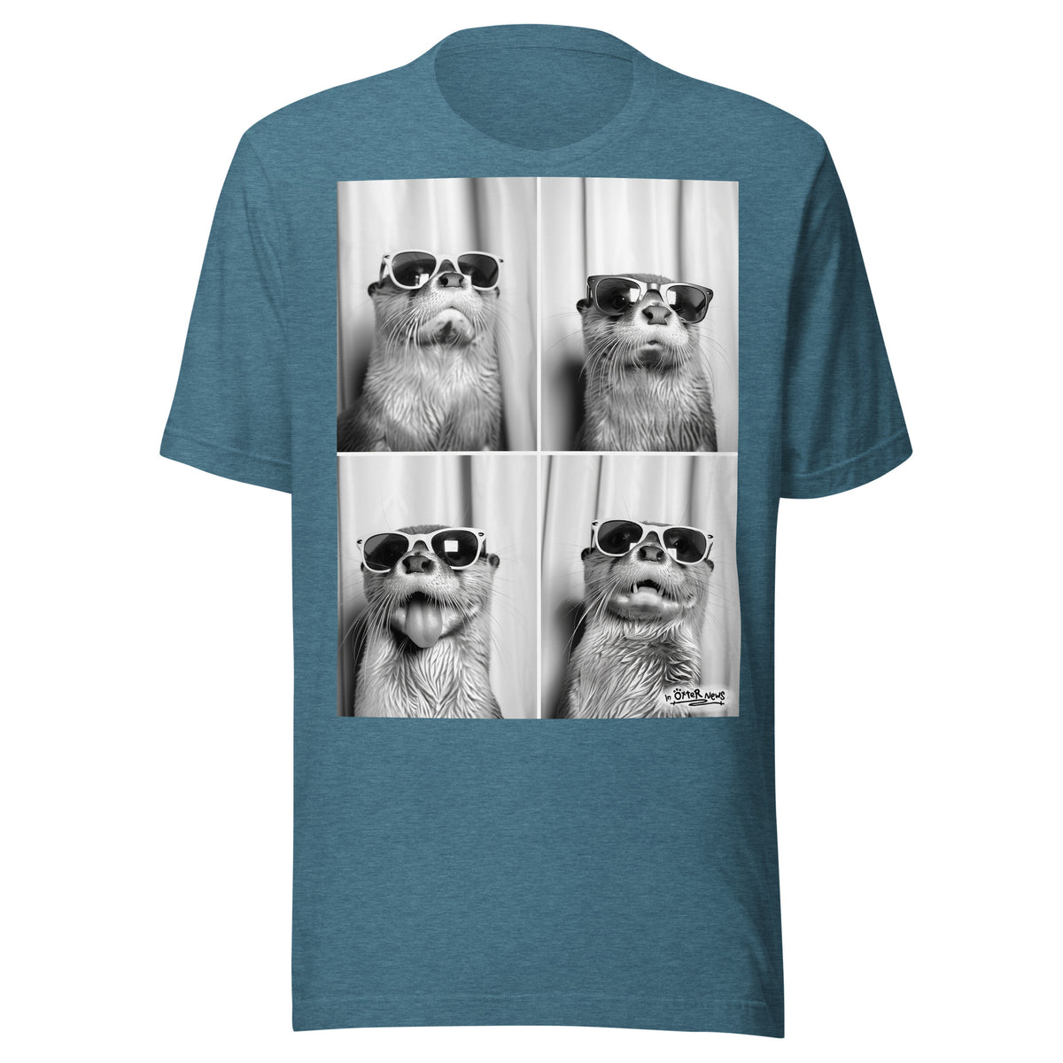 Steve & Brad Visit Brighton otter t-shirt in Heather Deep Teal