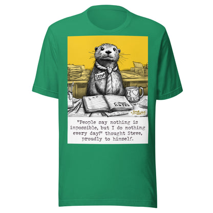 Doing Nothing Steve otter t-shirt in Kelly