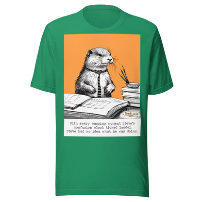 Confusion Clock Steve otter t-shirt in Kelly