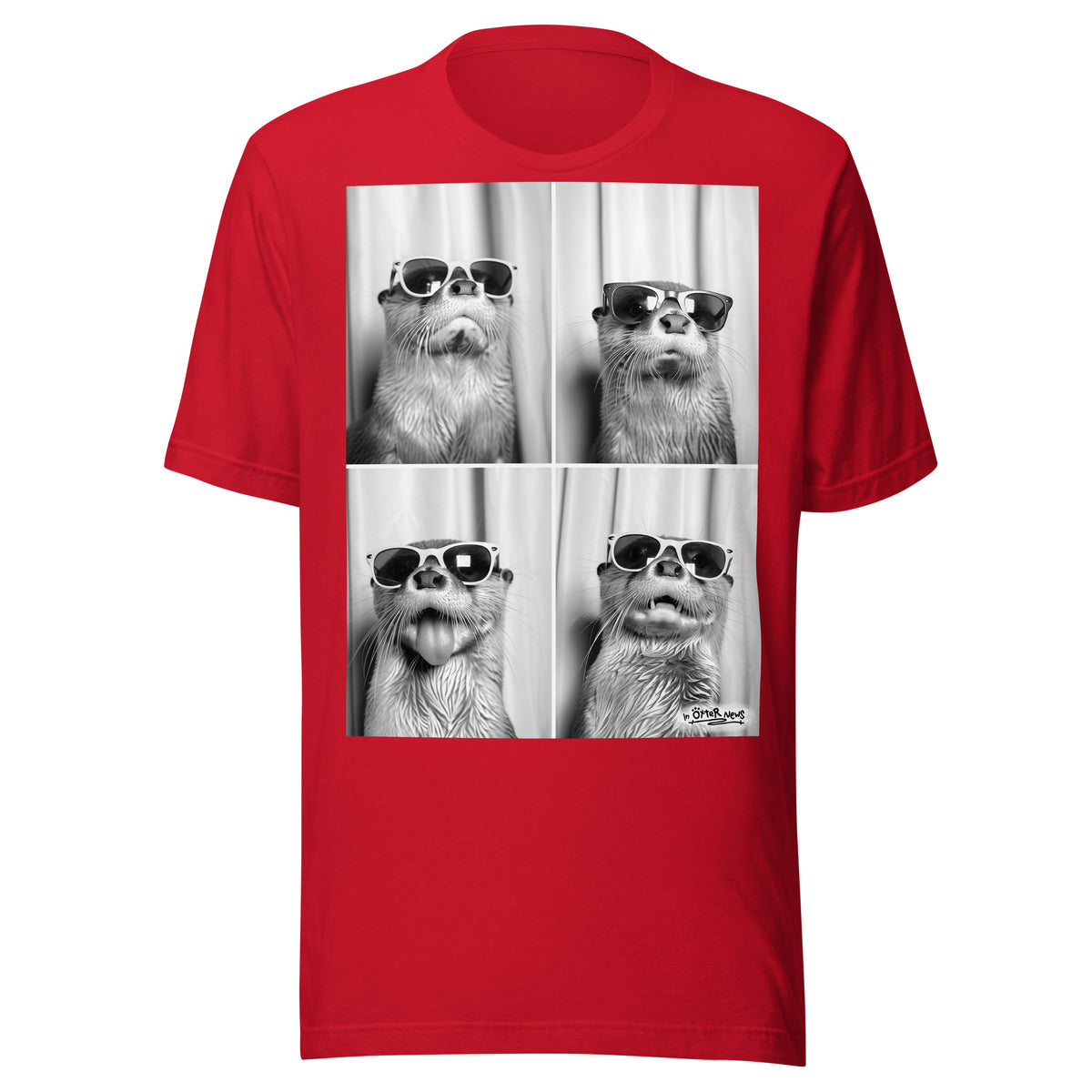 Steve & Brad Visit Brighton otter t-shirt in Red