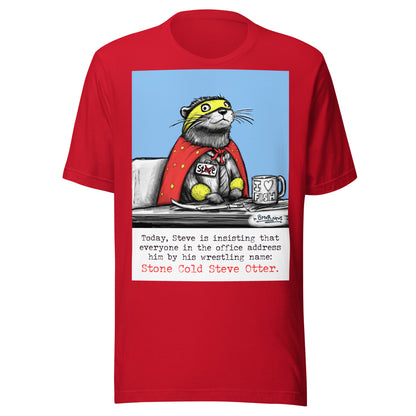 Stone Cold Steve Otter t-shirt in Red